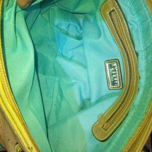 Rosetti Beige and Turquoise Shoulder Bag